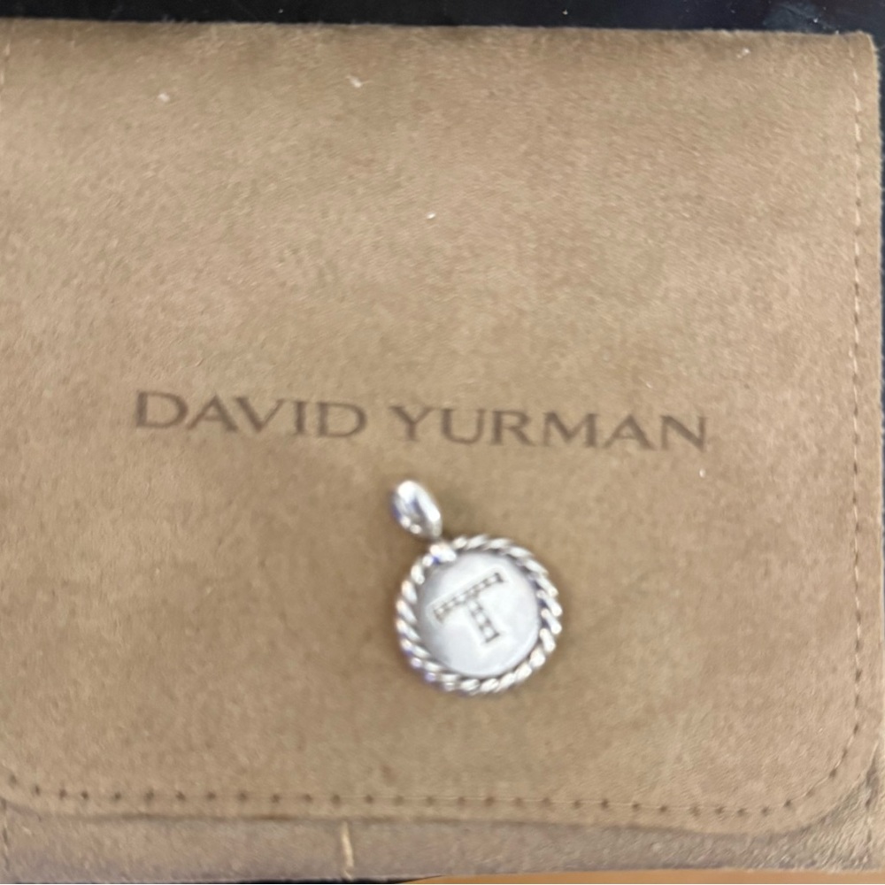 David Yurman Diamond Initial Pendant